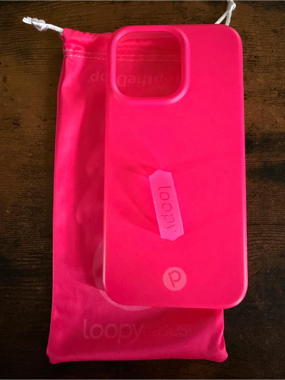 Loopy Case Hot Pink Phone Case with Loop Grip